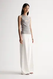 Lealah Knit Tank Dusty Sage Size 4 | Elka Collective