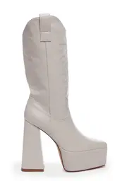 [SIMMI] Ruman-2 Cowboy Boots - Cream