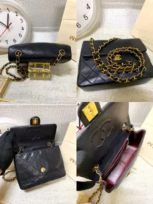 保證真品‼️Chanel Vintage mini coco Cf 20cm 老香 方胖子 小方胖 羊皮