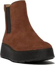 [FitFlop] Women's F-Mode Suede Flatform Chelsea Boots