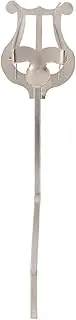 Marching Music Holder, Silver Appearance Excellent Workmanship, Lightweight Portable Iron Music Stands Music Sheet Holder Clip Black Bass (Type A)