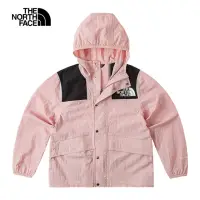 在飛比找momo購物網優惠-【The North Face 官方旗艦】北面兒童粉紅色防風