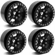 4x 1.9'' Metal Beadlock RC Wheel Rims For 1/10 SCX10 CC01 D90 90046 TRX4 Crawler
