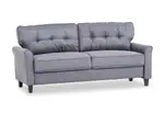 STEVENS Charcoal 3 Seat Sofa