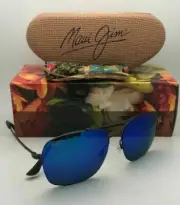 New MAUI JIM Polarized Sunglasses LAVA TUBE MJ 786-02S Gunmetal with Blue Hawaii