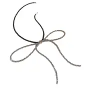 Delicate Bowknot Necklace for Women Girl Big Bow Pendant Neckchain Jewelry Gift
