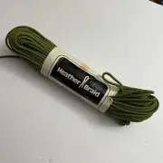 Vintage Heather Braid Macrame Cord 50 Yards Knotting Weaving Craft Knit Green