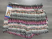 Wildfox Shorts Adult Womens Large Colorful Rayon Spring Summer Pockets