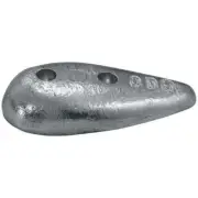 Anode Zinc Block Teardrop Bolt On 90 x 38 x 18mm