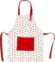 Kids Apron,Cute Children Baking Aprons,Children Kids Cooking Baking Painting Apron Chefs Kitchen Red Strawberry for Cooking