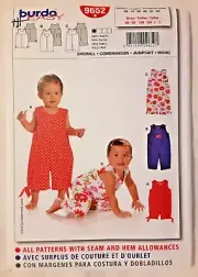 Burda Easy Pattern 9652 Toddler Girl Jumpsuit Sewing Craft Project (H)