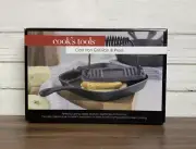 Cast Iron Grill Panini Pan & Panini Press 9"