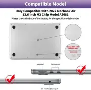 Cover Skin with Trackpad Protector Compatible with 2022 Apple MacBook Palm Rest