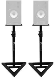 (2) Rockville Adjustable Studio Monitor Speaker Stands For Behringer MS40