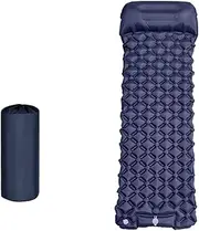 Self Inflating Sleeping Pad, Sleeping Pad for Camping, Waterproof Inflatable, Anti-Slip Portable Foldable Mattress, Inflatable with Built-in Pillow, Ideal for Backpacking, Hiking (Style-F)