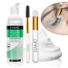 Eyelash Extension Shampoo Eye Makeup Remover Wash Foam Cleanser Bubble Brush Kit