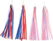 BESPORTBLE 4pcs Bike Handlebar Streamers Scooter Ribbon Decorations Bike Accessory Streamers for Boys and Girls