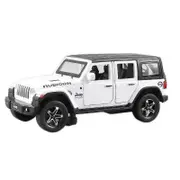Catzon 1:32 Wrangler Alloy Car Model with Pull-Back Functionality and Sound Light Effects-White