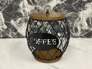 Coffee Pod Holder Black Wire Coffee Pod Basket for Kitchen Countertop Home NEW