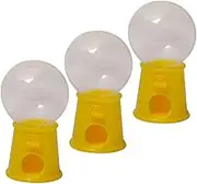 CHILDWEET 3pcs Mini Gumballs Machines Boys and Girls Toys Plastic Candy Dispenser for Toddlers
