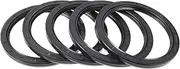 X AUTOHAUX Universal Oil Seal TC Double Lip W Steel Spring Seal Ring Rotary Shaft Seal 90x110x8mm High Pressure Nitrile Rubber Black 5 Pcs