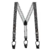 SuspenderStore PAISLEY Suspenders-1.38" Wide Elastic- BUTTON-4 Colors & 2 Sizes