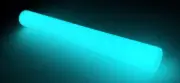 Glow Stick supra2nv®️ Bright AF Glow®️ 19mm X 160mm Rechargeable Machinable AQUA