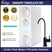 iSpring RO500-ORB NSF Certified Tankless Reverse Osmosis Water Filtration System