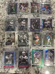 (35) 2024 NFL Prizm Topps Chrome Refractor Rc Lot Rattler Brady Flowers JJ Nix