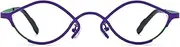 [FONEX] Colorful Pure Titanium Glasses Frame Women Retro Small Round Eyeglasses
