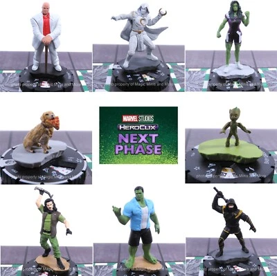 CUR Next Phase HeroClix SET Kingpin She-Hulk Moon Knight Ronin Baby Groot arrow