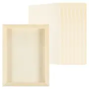 8Pcs 6"x8" Wood Panels Board Unfinished Square Wood Canvas Boards