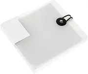 PRETYZOOM CD Storage Organizer Bag Capacity Transparent Case with Buckle Rope Design for Disc Protection Dust Scratch Resistance for DVDs Vcds and More