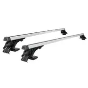 Universal Car Roof Racks Pod Aluminium Cross Bars Brackets 145cm Silver