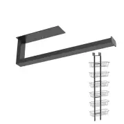 6-Tier Over The Door Pantry Organizer+Paper Towel Holder Under Cabinet Black