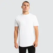 [Nena and Pasadena Supply] Fargo Dual Curved Tee Optical White