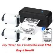 POPOBUY Bluetooth Thermal Label Printer 4x6 Wireless Shipping For FedEx UPS USPS