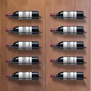 Wall Mounted Wine Bottle Holder Individual Wine Rack Aluminum Alloy Wine Collect
