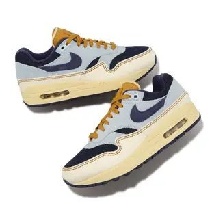 Nike 休閒鞋 Wmns Air Max 1 87 女鞋 藍 丹寧 縫線 氣墊 Aura 復古 FQ8900-440