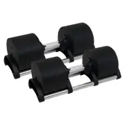 2 x 36KG Powertrain Eon Dial-Up Adjustable Dumbbell