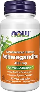 NOW Ashwagandha Extract 450 mg,90 Veg Capsules