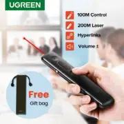 Ugreen Wireless Presenter PPT Mouse Clicker Laser Pointer Presentation Remote