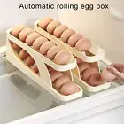 Tilt Design Egg Rack Slide Holder Capacity Fridge Organizer with Automatic