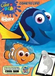 NEW Disney Finding Dory 64-Page Coloring Book - Dory and Nemo Cover - Great Gift