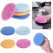 1pc Car Waxing Polish Microfiber Foam Sponge Applicator Cleaning Pads Detailing