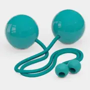 Play Pair of Contact GIGA Poi with 100mm Stage Ball (Teal)