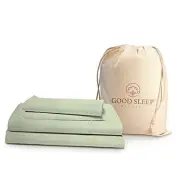 Size Bed Set 4 Pc - 1000 TC Egyptian Cotton Sheets, Soft Comfy Double Full Sage