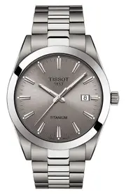 Tissot Gentleman Titanium Bracelet Watch, 40mm in Grey at Nordstrom One Size