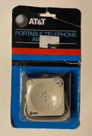 VTG AT&T Portable Telephone Amplifier Amplifies Incoming Calls Sealed 1985