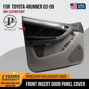 Front Insert Door Panel PVC Carbon for Toyota 4Runner 03-09 Gray Stitch (for: Toyota)